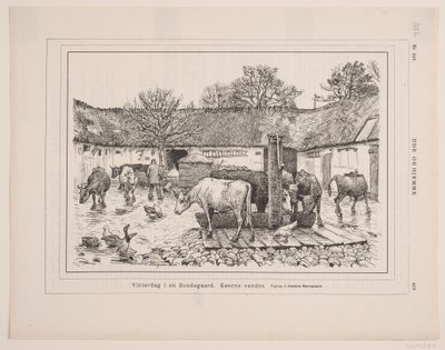 Día de Invierno en una Granja de F. Hendriksen