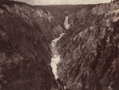 Gran Cañón del Yellowstone y Cataratas, c. 1884 de F. Jay Haynes