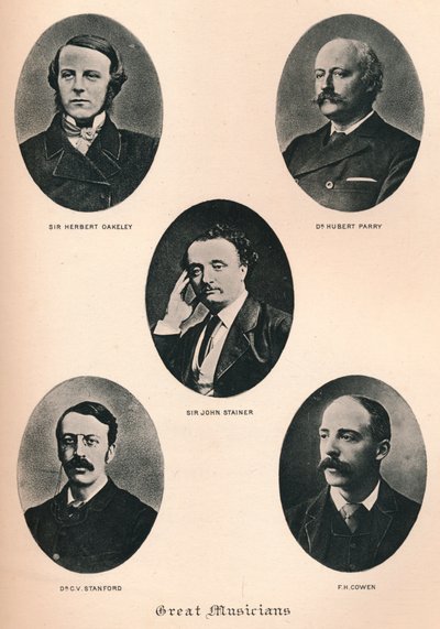 Grandes Músicos - Placa XI, c. 1880, 1895 de F. Jenkins Heliog
