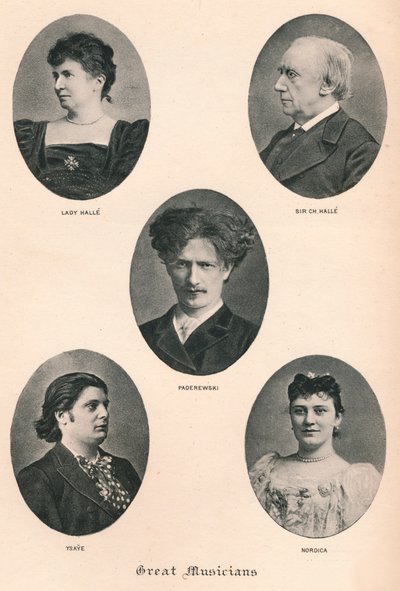 Grandes músicos - Placa X., c1880, 1895 de F. Jenkins Heliog