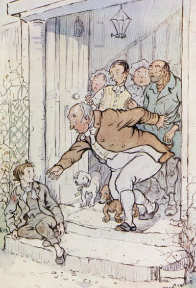 Ilustración para Oliver Twist de F. M. B. Blaikie