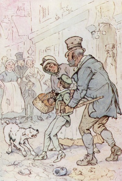 Ilustración para Oliver Twist de F. M. B. Blaikie