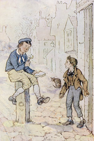 Ilustración para Oliver Twist de F. M. B. Blaikie
