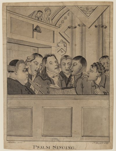 Canto de salmos, 9 de agosto de 1822 de F. P. Fulcher