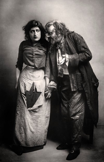 Constance Collier 1878-1955 y Herbert Beerbohm Tree 1853-1917, actores ingleses, 1906 de F. W. Burford