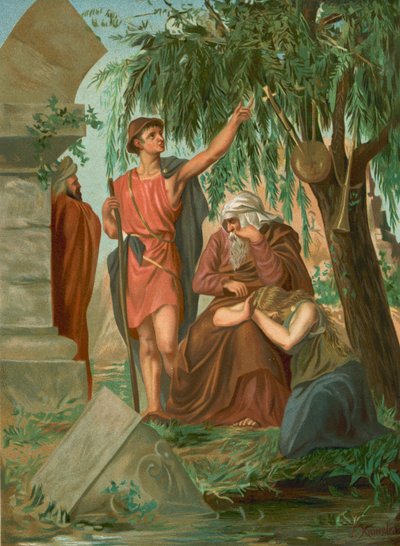 Judíos cautivos en Babilonia de F. Xumetra