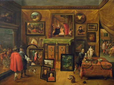 La galería de cuadros de Pieter Stevens, c.1640-48 de F. and Teniers Francken