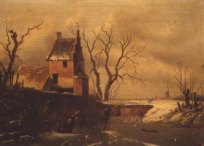 Paisaje de invierno de F. van Herte