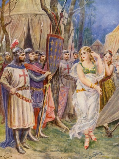 La Gerusalemme Liberata de Torquato Tasso: Canto IV, estrofa 28 (litografía en color) de Fabio Fabbi