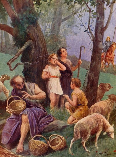 La Gerusalemme Liberata de Torquato Tasso: Canto VII, estrofa 6 (litografía en color) de Fabio Fabbi