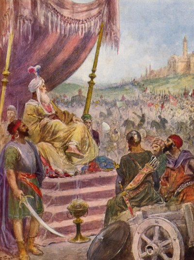 La Gerusalemme Liberata de Torquato Tasso: Canto XVII, estrofa 11 (litografía en color) de Fabio Fabbi