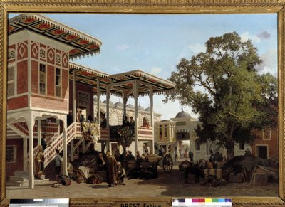 Un caravanserai (o caravana) en Trebisonda de Fabius Brest