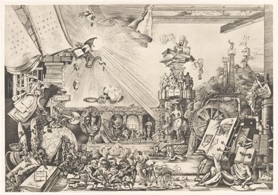Rendimiento surrealista Librorum Triumphus (título sobre el objeto) de Fabius von Gugel (signed by artist)