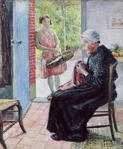 En la cabaña de paja, 1921 de Fairlie Harmar