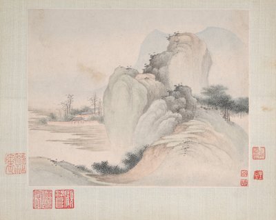 Paisajes pintados para Yuweng, fechado en 1673 de Fan Qi