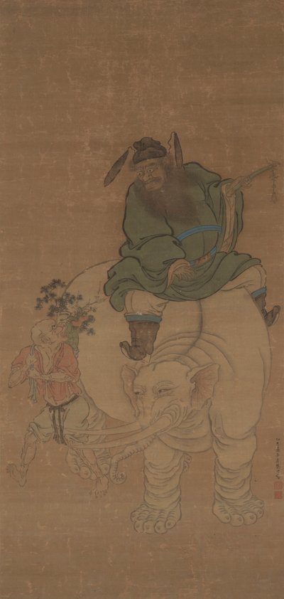 Zhong Kui Riding an Elephant de Fan Yi