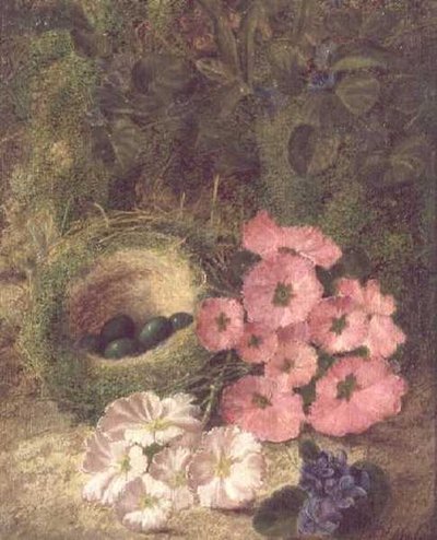 Primavera (nido con rosas de perro) de Fanny Jane Bayfield