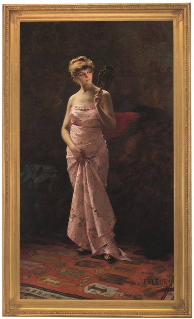 Un reflejo perfecto (óleo sobre lienzo) de Fanny Laurent Fleury