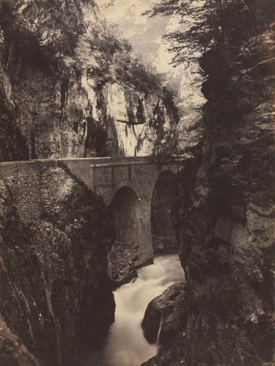 Camino a Eaux-Chaudes, Pirineos recto, c. 1855 de Farnham Maxwell Lyte
