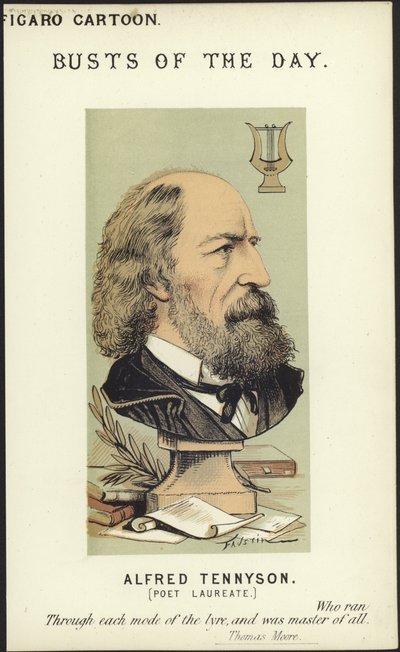 Caricatura de Alfred Tennyson de Faustin