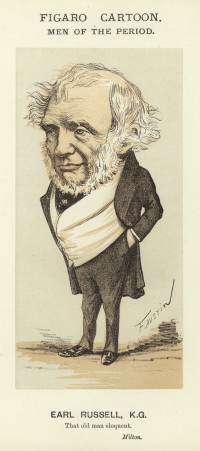 Caricatura del Conde Russell de Faustin