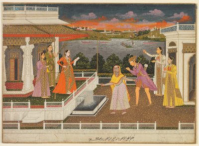 Un pretendiente con los ojos vendados es llevado ante una princesa de Fayzullah Fayzullah