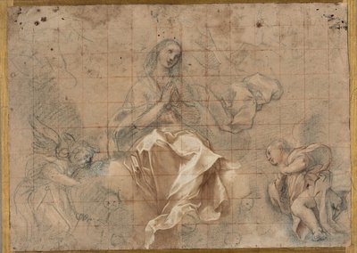 Estudio para la "Virgen del Rosario" de Federico Barocci