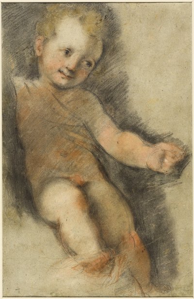 El Niño Jesús: Estudio para la Madonna di San Giovanni de Federico Fiori Barocci or Baroccio