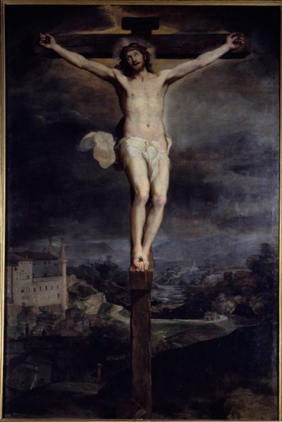 Cristo en la cruz. Pintura de Federico Barocci (1526/35-1612) de Federico Fiori Barocci or Baroccio