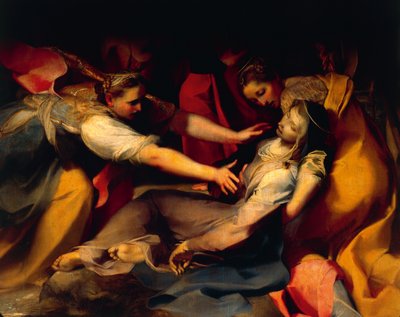 Desmayo de la Virgen, (detalle) de la 
