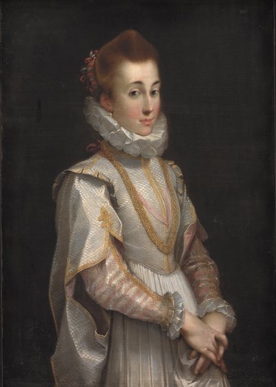 Retrato de una joven dama, c.1600 de Federico Fiori Barocci or Baroccio