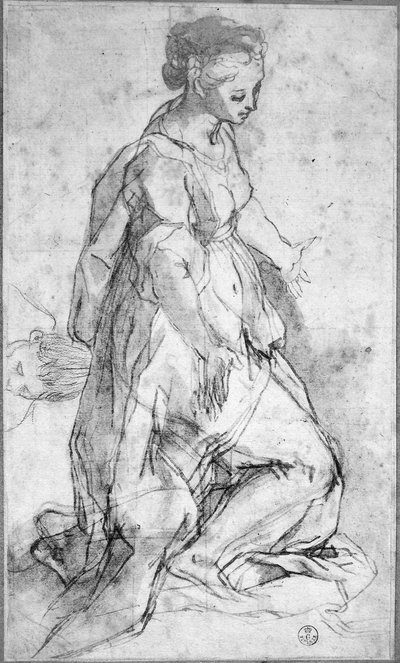 Estudio para la figura de la Virgen de Federico Fiori Barocci or Baroccio