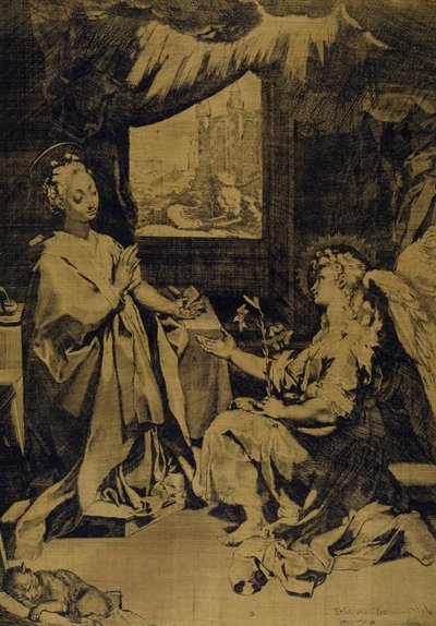 La Anunciación de Federico Fiori Barocci or Baroccio