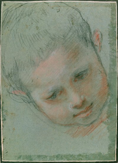 La cabeza de un niño, c.1586-89 de Federico Fiori Barocci or Baroccio