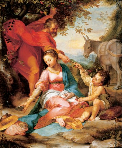 El descanso en la huida a Egipto de Federico Fiori Barocci or Baroccio