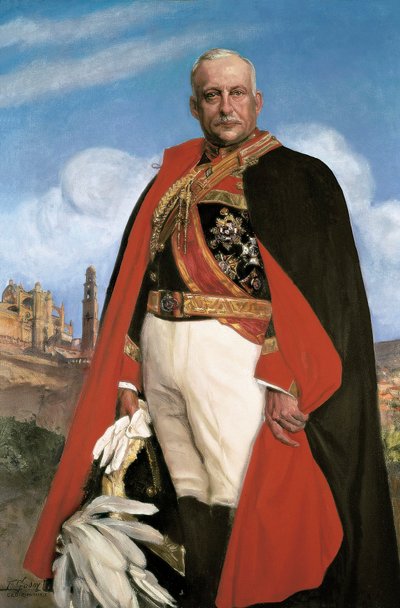 Retrato de Miguel Primo de Rivera (1870-1930), político militar y dictador español entre 1923 y 1930, siglo XX (óleo sobre lienzo) de Federico Godoy y Castro