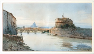 Castillo S. Angelo (acuarela) de Federico Schianchi