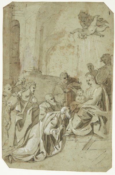 La adoración de los Reyes de Federico Zuccaro