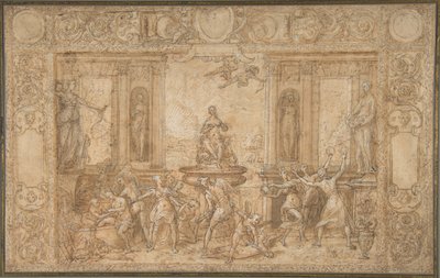 Estudio para La alegoría de la primavera, 1579 de Federico Zuccaro