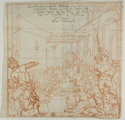 Sumisión del emperador Federico Barbarroja al papa Alejandro III de Federico Zuccaro