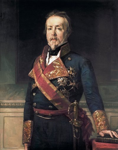 Retrato de Evaristo Fernández de San Miguel y Valledor (1785-1862), noble y político militar español de Federico de Madrazo y Kuntz
