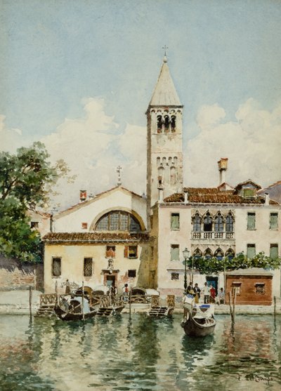 San Samuele, Venecia (acuarela) de Federico del Campo