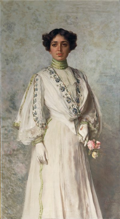 Retrato de Giulia Tricca por Federico Andreotti de Federigo Andreotti