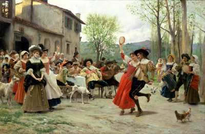 Sedas y satines en el baile de bodas de Federigo Andreotti