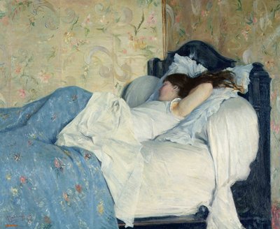 En la cama, 1878 de Federigo Zandomeneghi