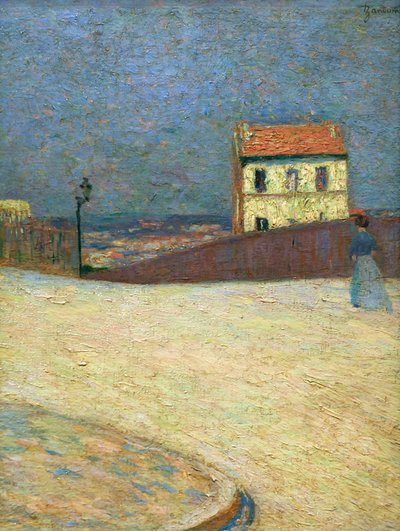 Casita de Montmartre, hacia 1875 (óleo sobre lienzo) de Federigo Zandomeneghi