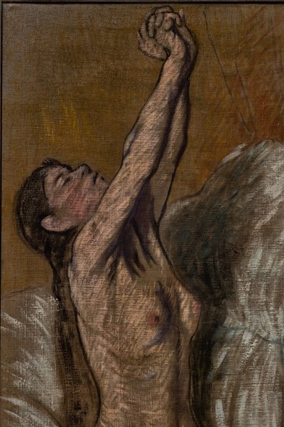Chica desnuda, detalle de Federigo Zandomeneghi