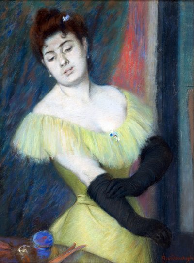 Los Guantes Negros por Zandomeneghi, Federico (1841-1917) de Federigo Zandomeneghi
