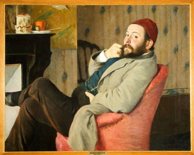 El crítico de arte italiano y mecenas Diego Martelli de Federigo Zandomeneghi
