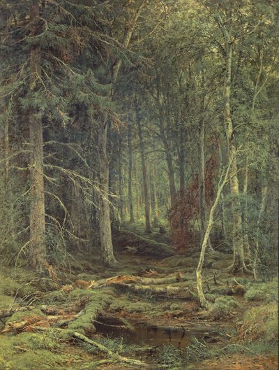 Pantano en el Bosque, Otoño, 1872 de Fedor Aleksandrovich Vasiliev